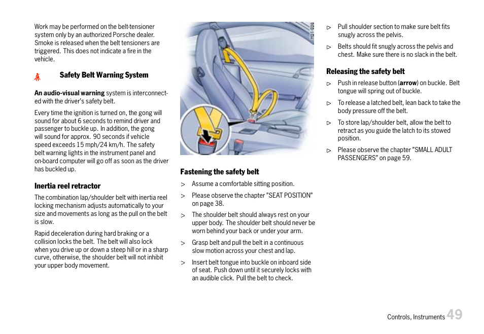Porsche 911 Carrera User Manual | Page 51 / 355