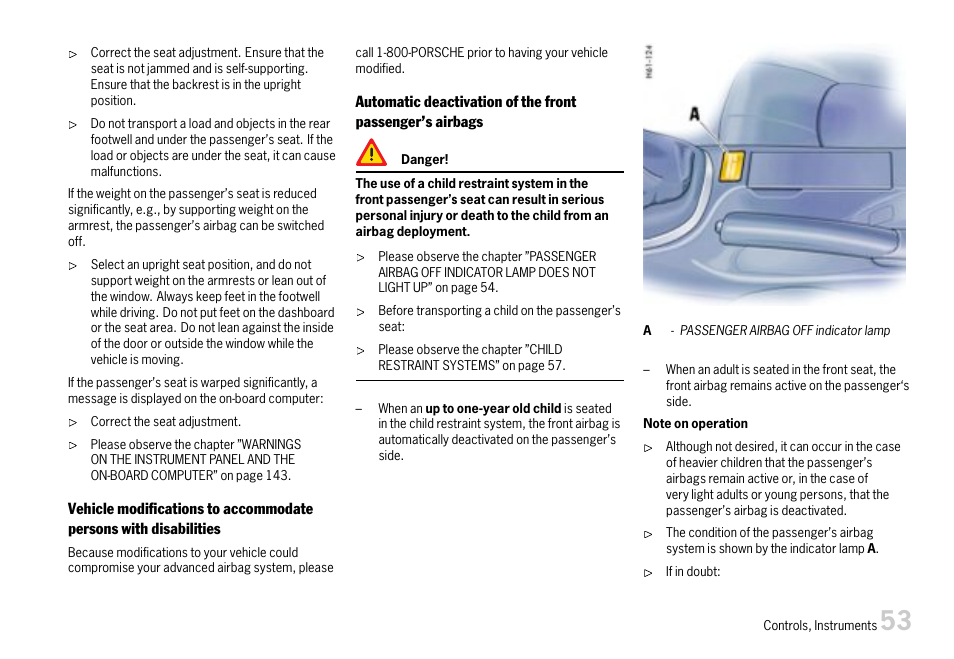 Porsche 911 Carrera User Manual | Page 55 / 355