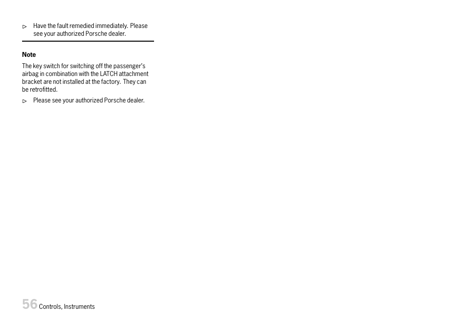 Porsche 911 Carrera User Manual | Page 58 / 355