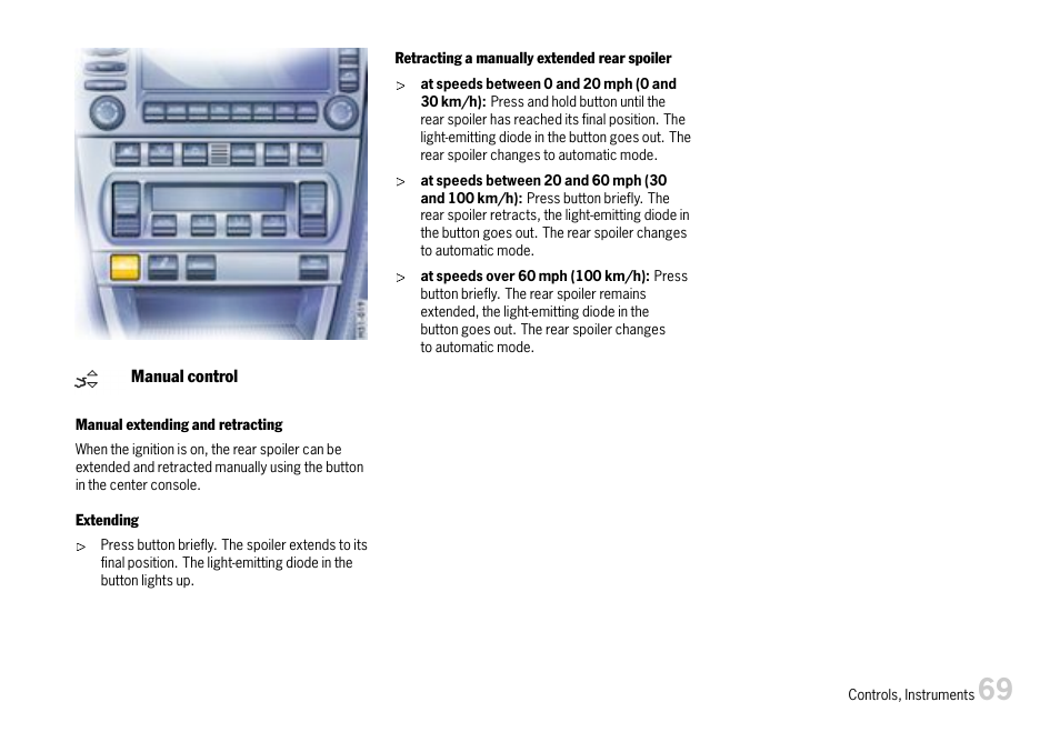 Porsche 911 Carrera User Manual | Page 71 / 355