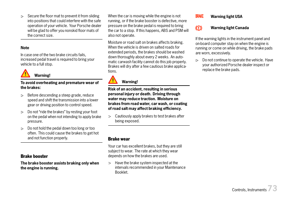 Porsche 911 Carrera User Manual | Page 75 / 355