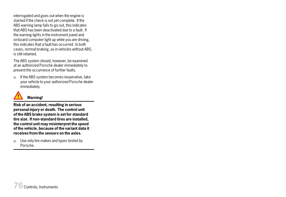 Porsche 911 Carrera User Manual | Page 78 / 355