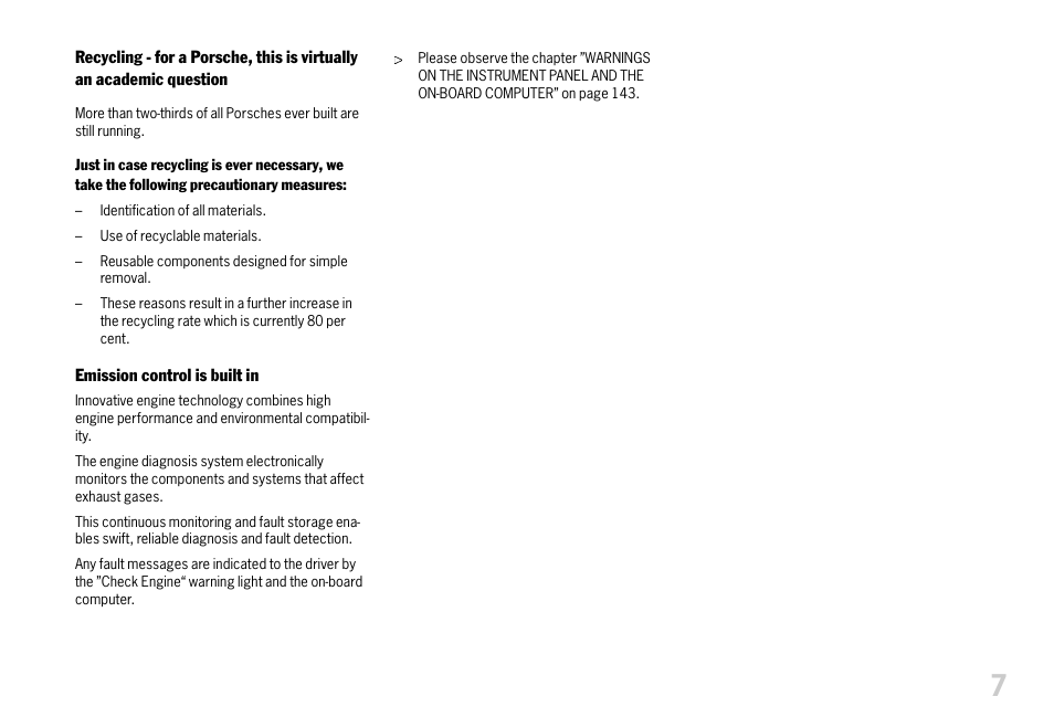 Porsche 911 Carrera User Manual | Page 9 / 355