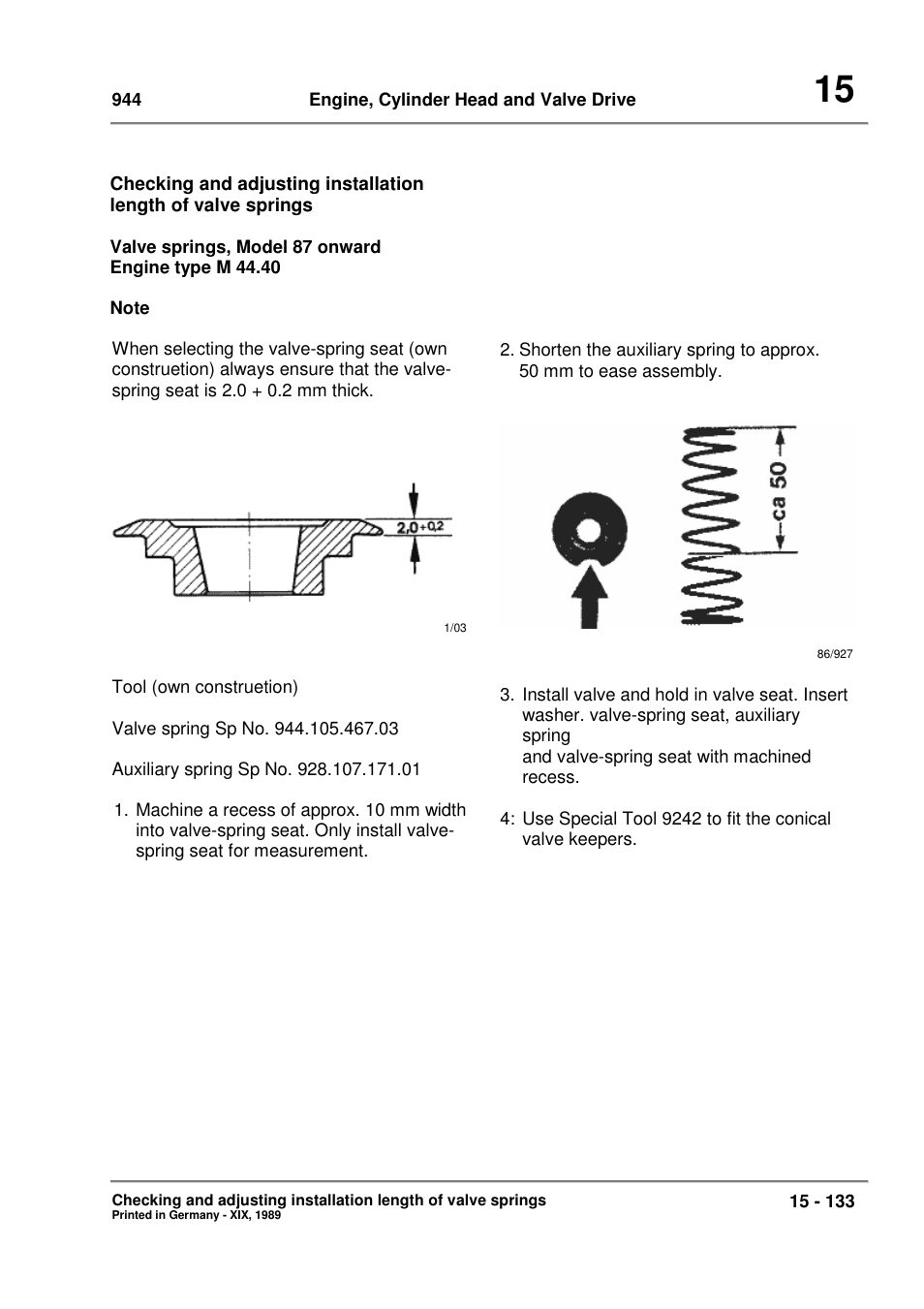 Porsche 944 User Manual | Page 107 / 167