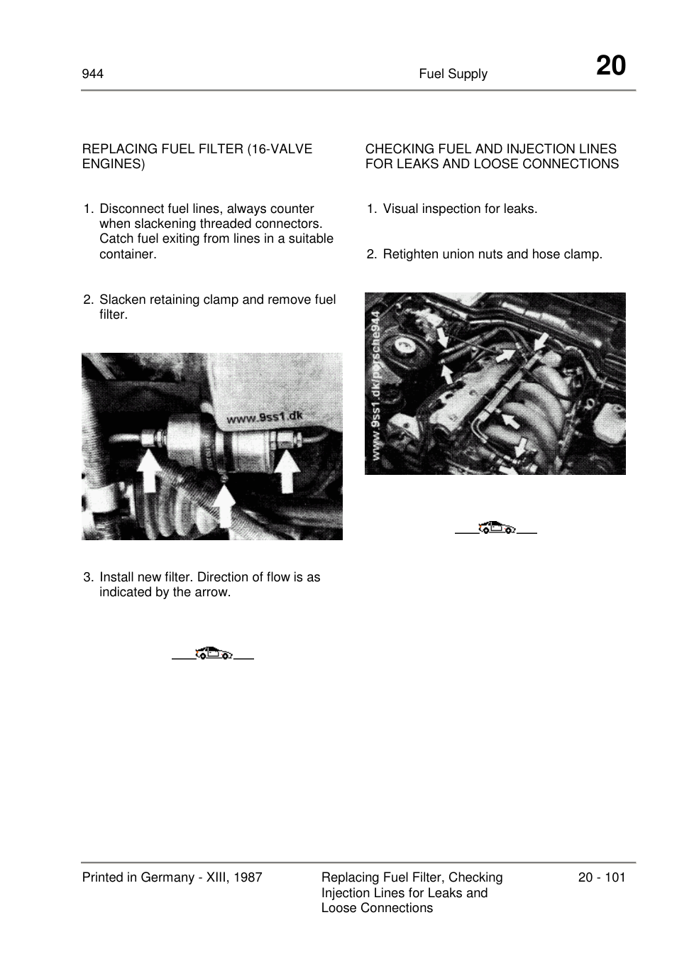 Porsche 944 User Manual | Page 113 / 167