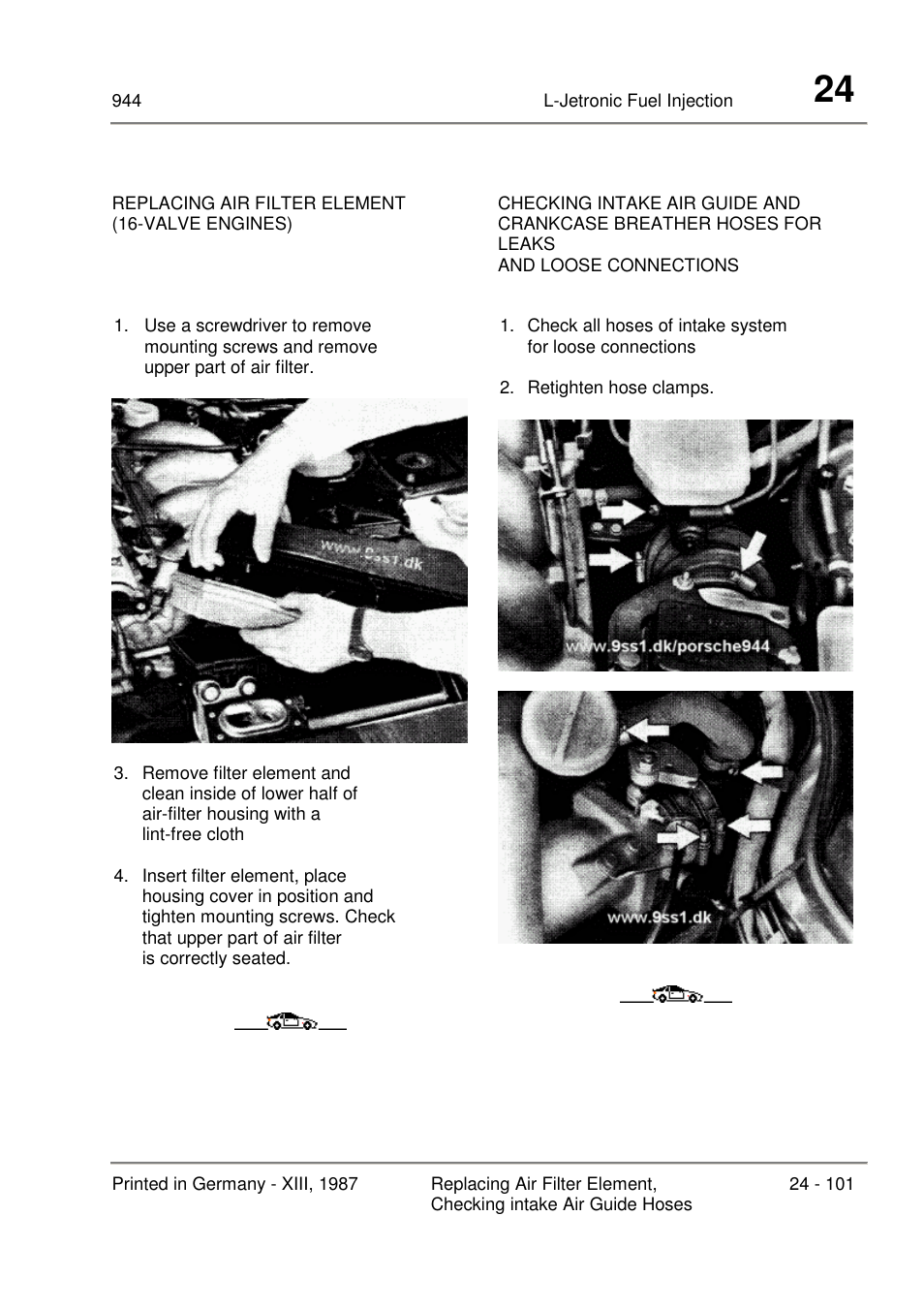 Porsche 944 User Manual | Page 117 / 167