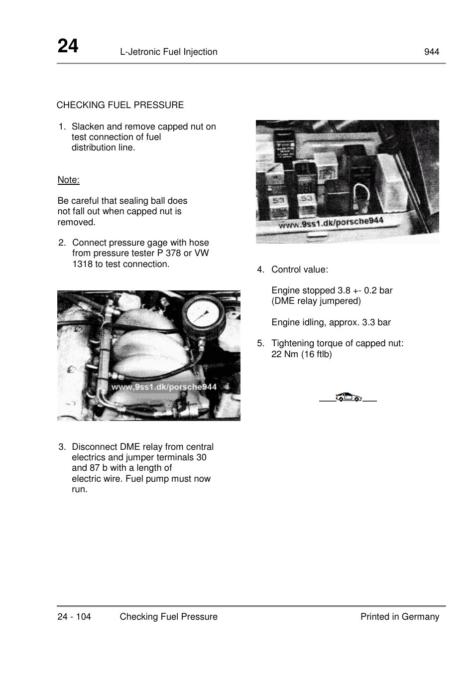 Porsche 944 User Manual | Page 120 / 167