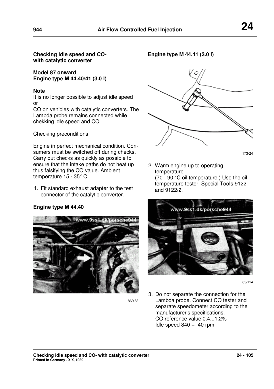 Porsche 944 User Manual | Page 121 / 167