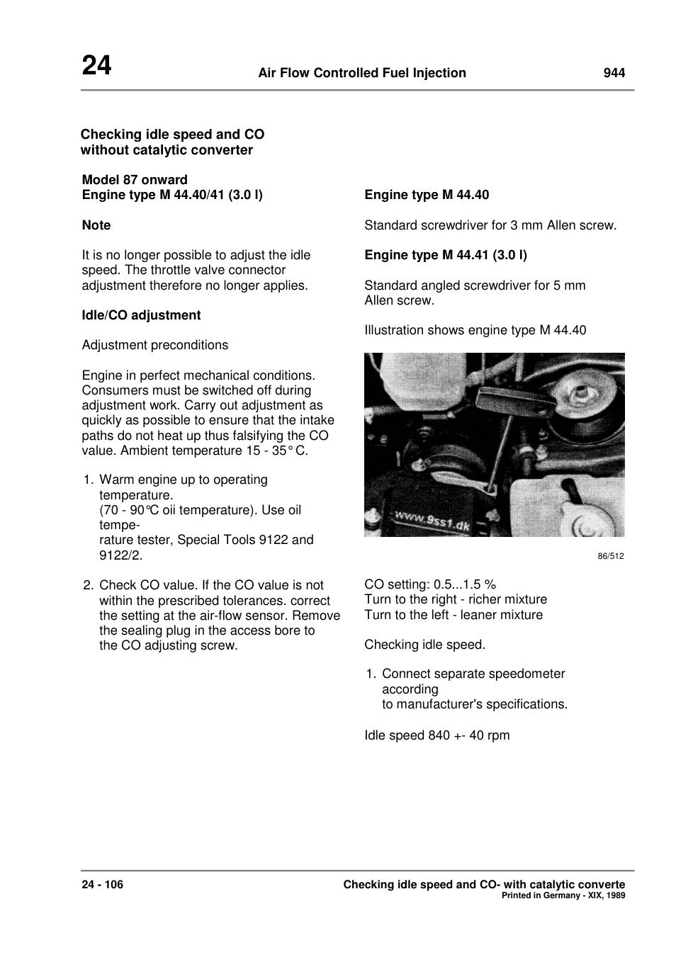 Porsche 944 User Manual | Page 122 / 167