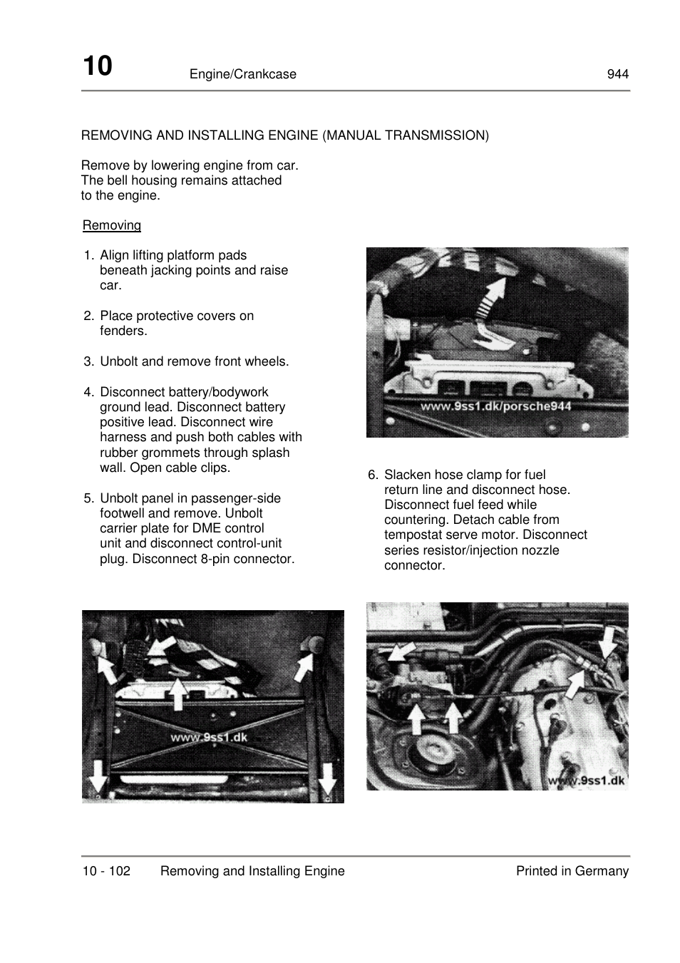 Porsche 944 User Manual | Page 58 / 167