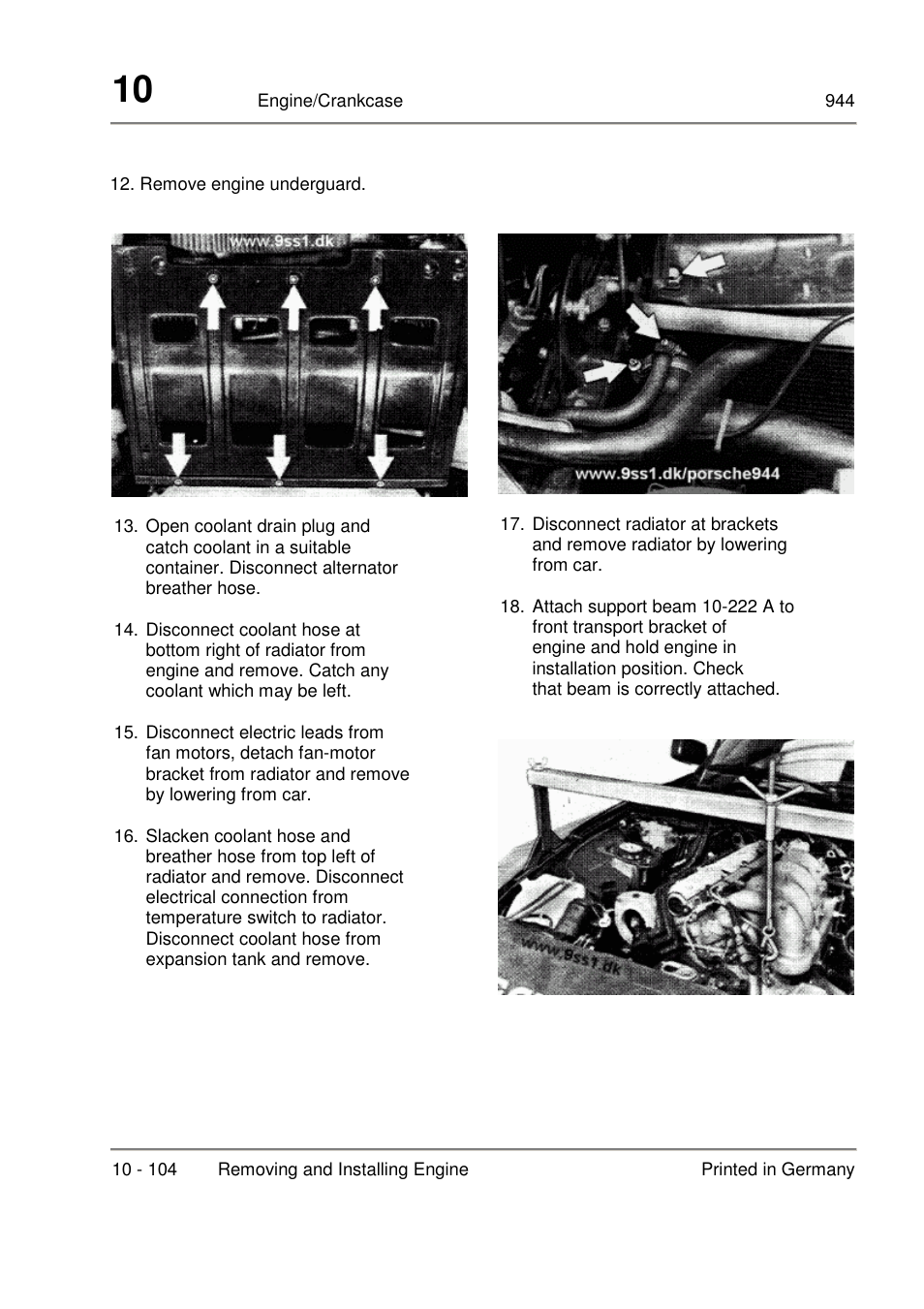 Porsche 944 User Manual | Page 60 / 167