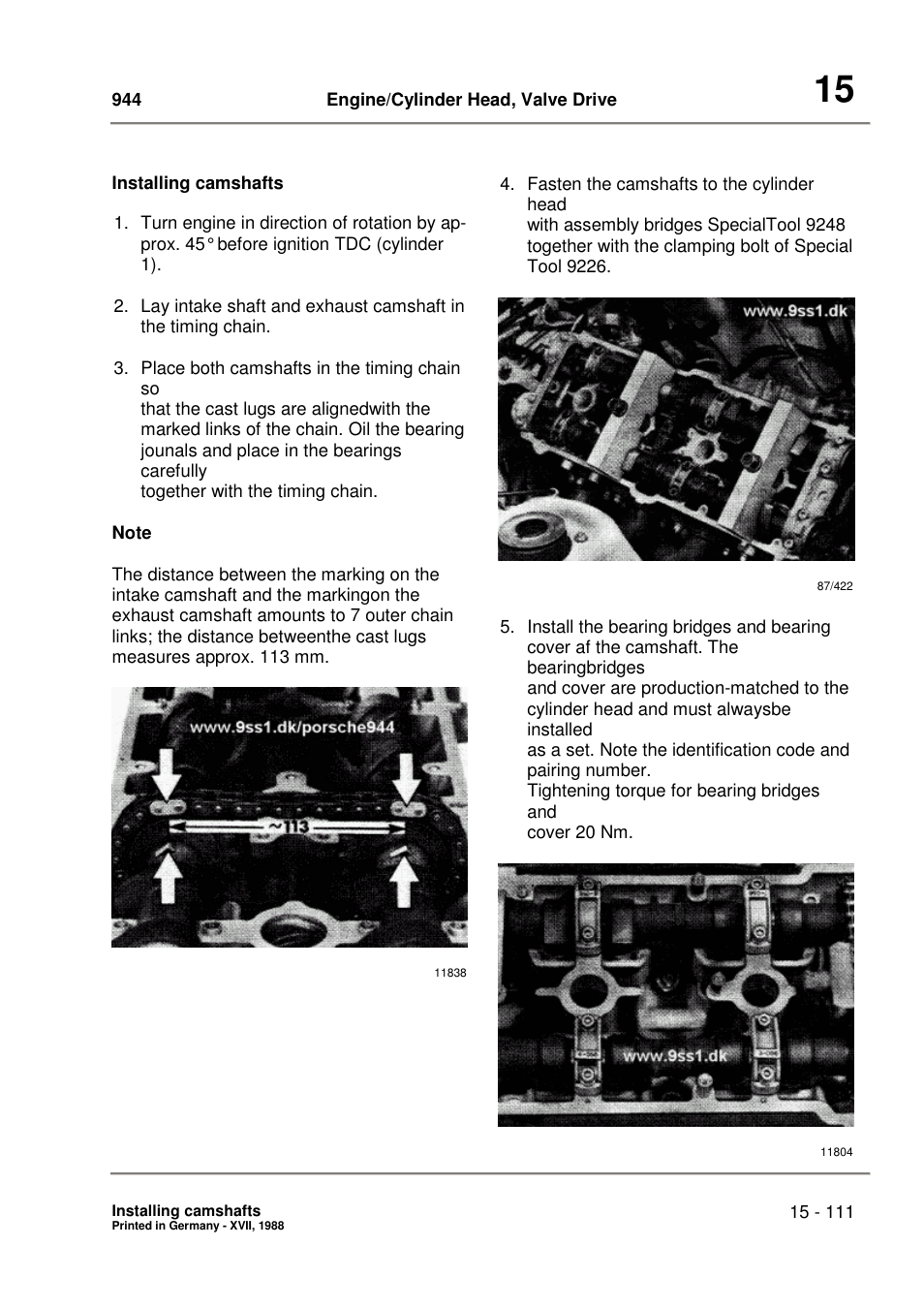 Porsche 944 User Manual | Page 83 / 167