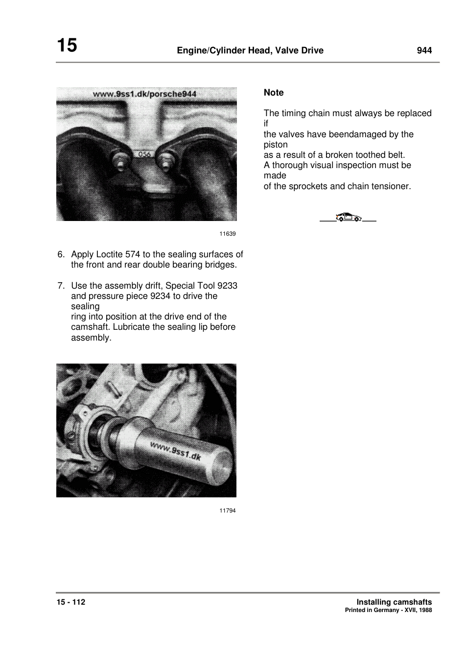 Porsche 944 User Manual | Page 84 / 167