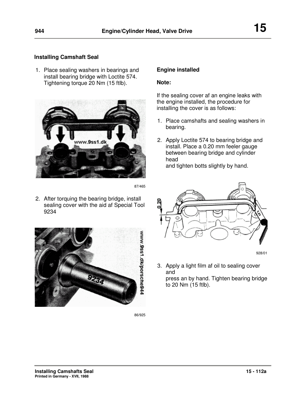 Porsche 944 User Manual | Page 85 / 167