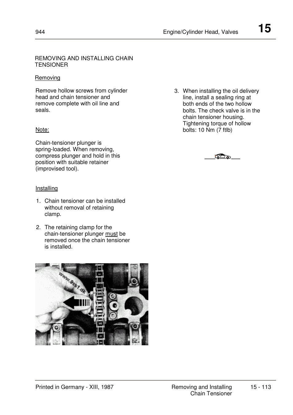 Porsche 944 User Manual | Page 87 / 167