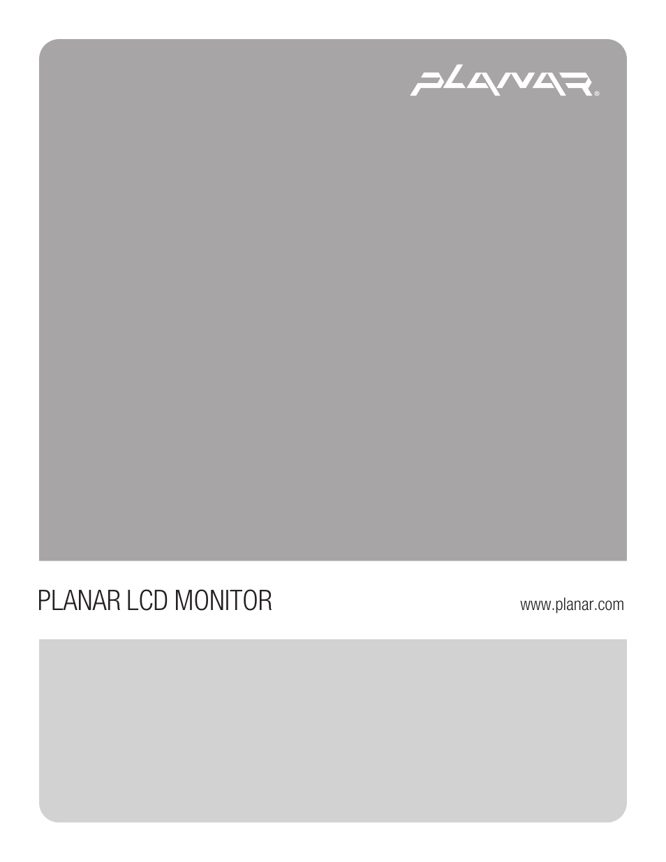 Planar PE170 User Manual | 12 pages