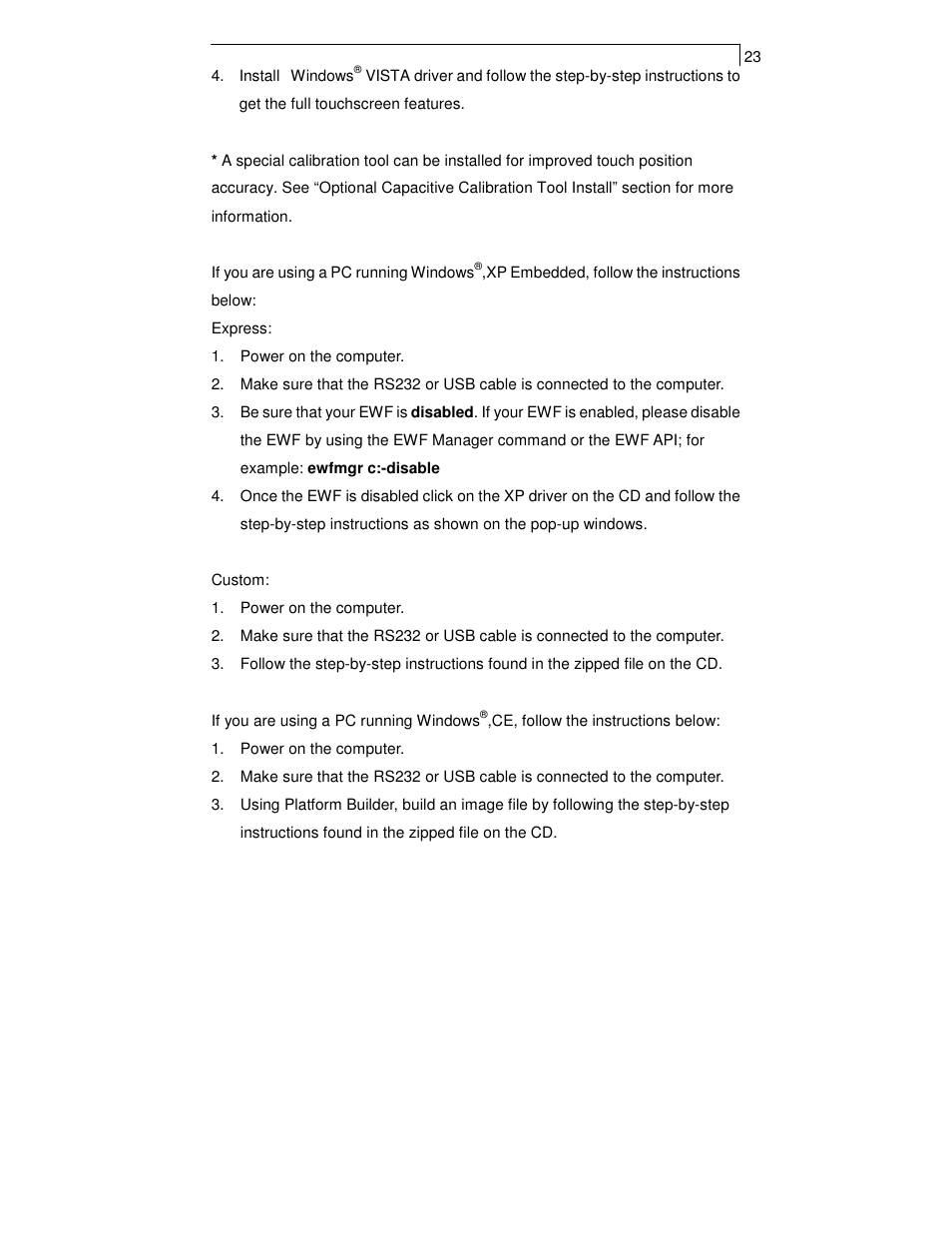 Planar TOUCH SCREEN LCD MONITORS PT1700MX User Manual | Page 25 / 28