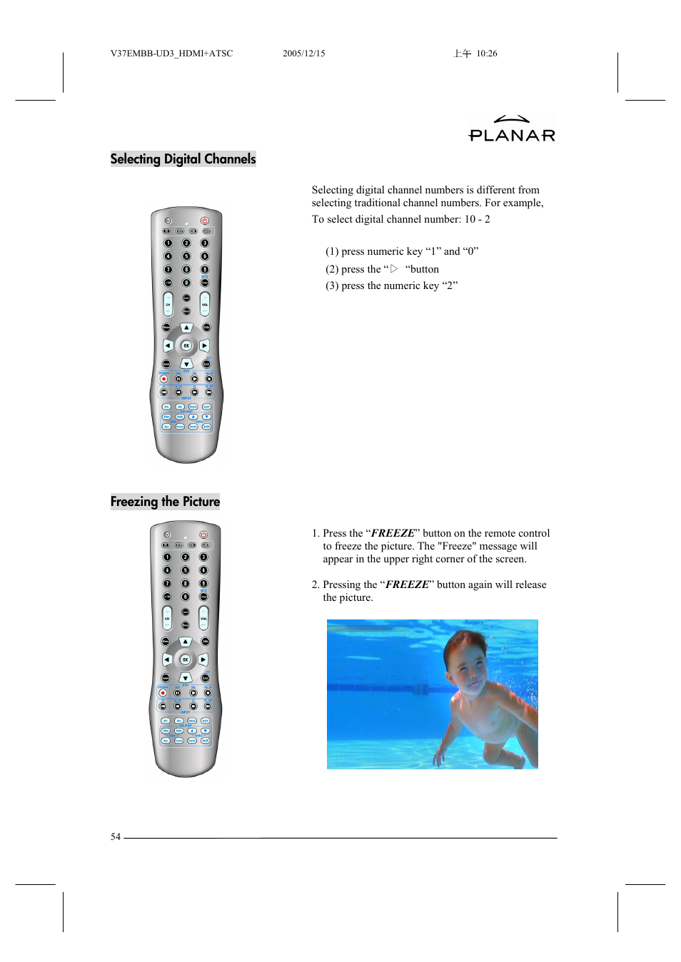 Planar XP37W User Manual | Page 55 / 70