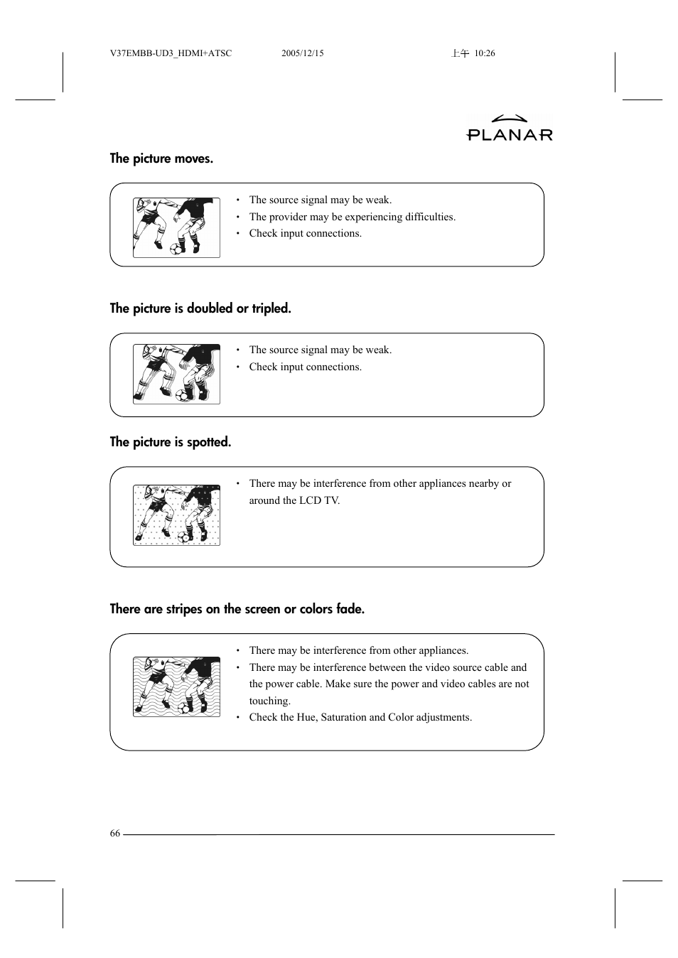 Planar XP37W User Manual | Page 67 / 70