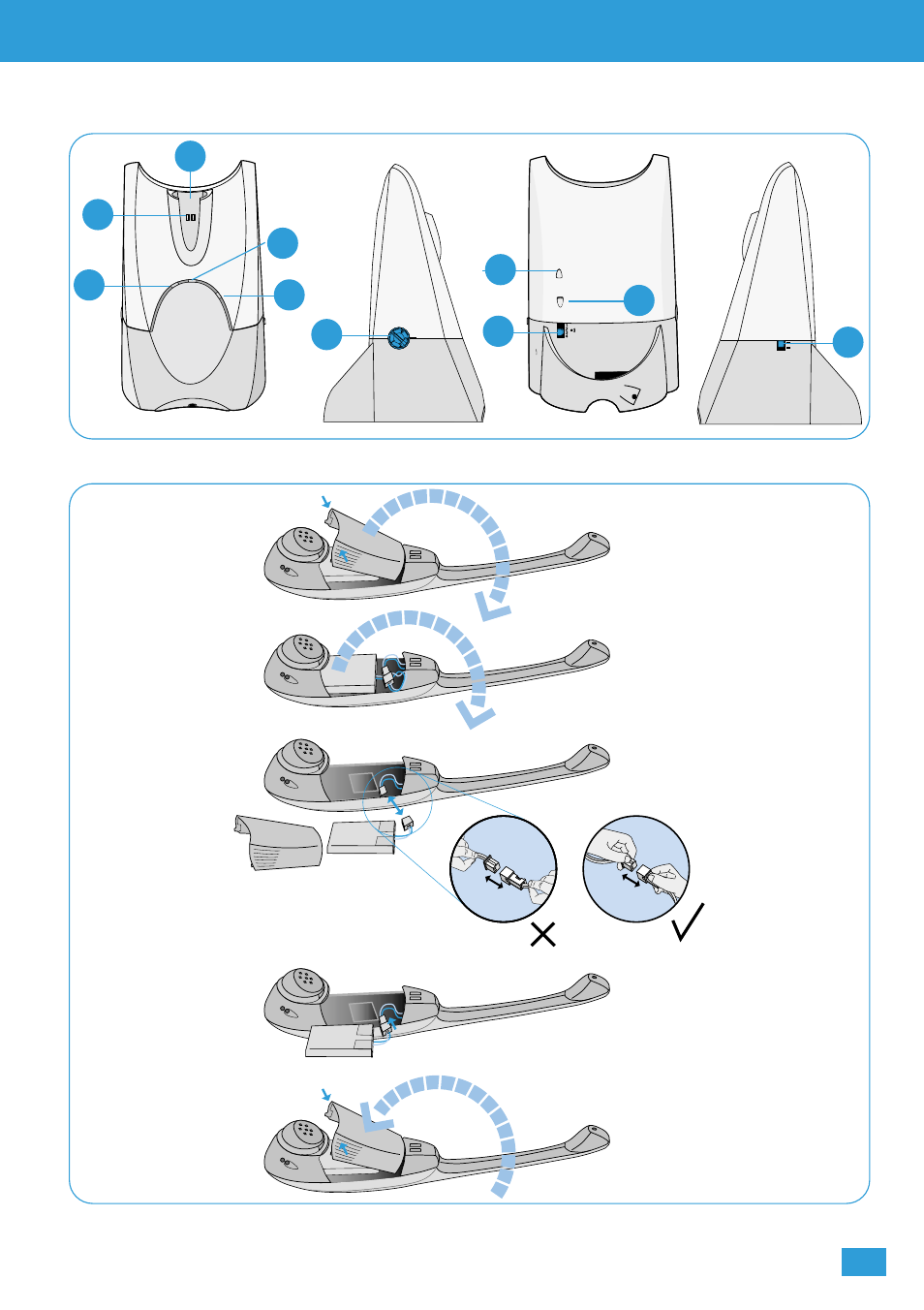 Diagrams, Base unit installing a replacement battery | Plantronics CS60 DECT User Manual | Page 3 / 15