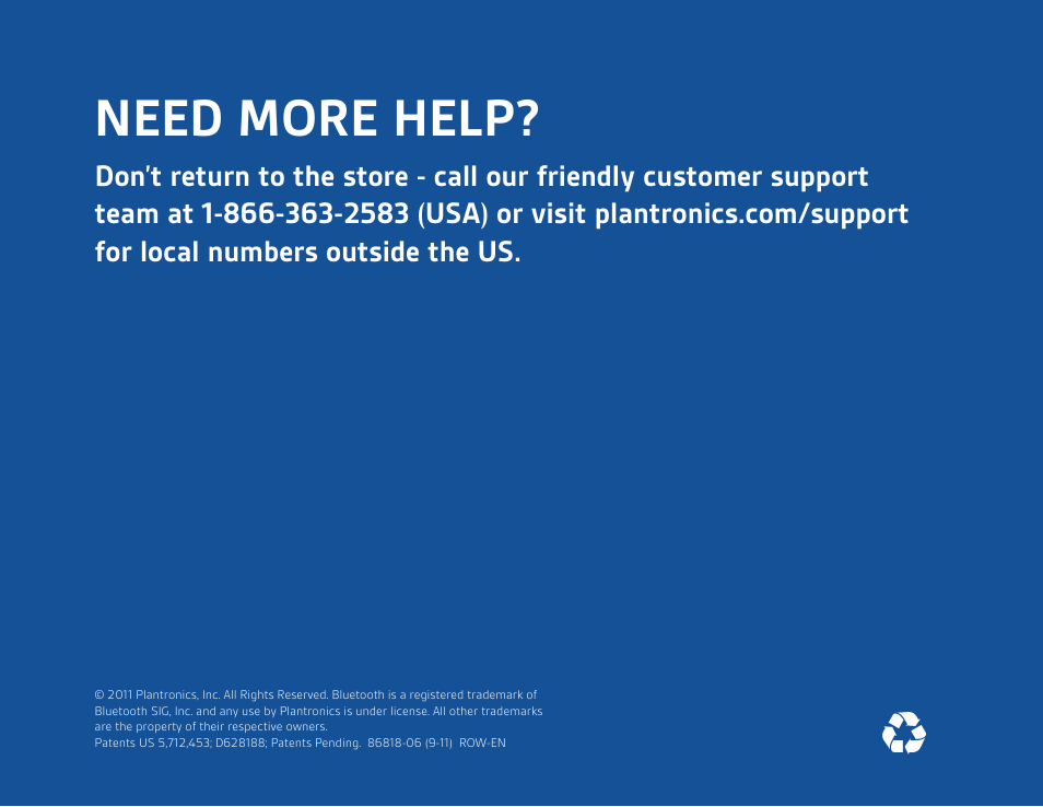 Need more help | Plantronics M155 User Manual | Page 8 / 8