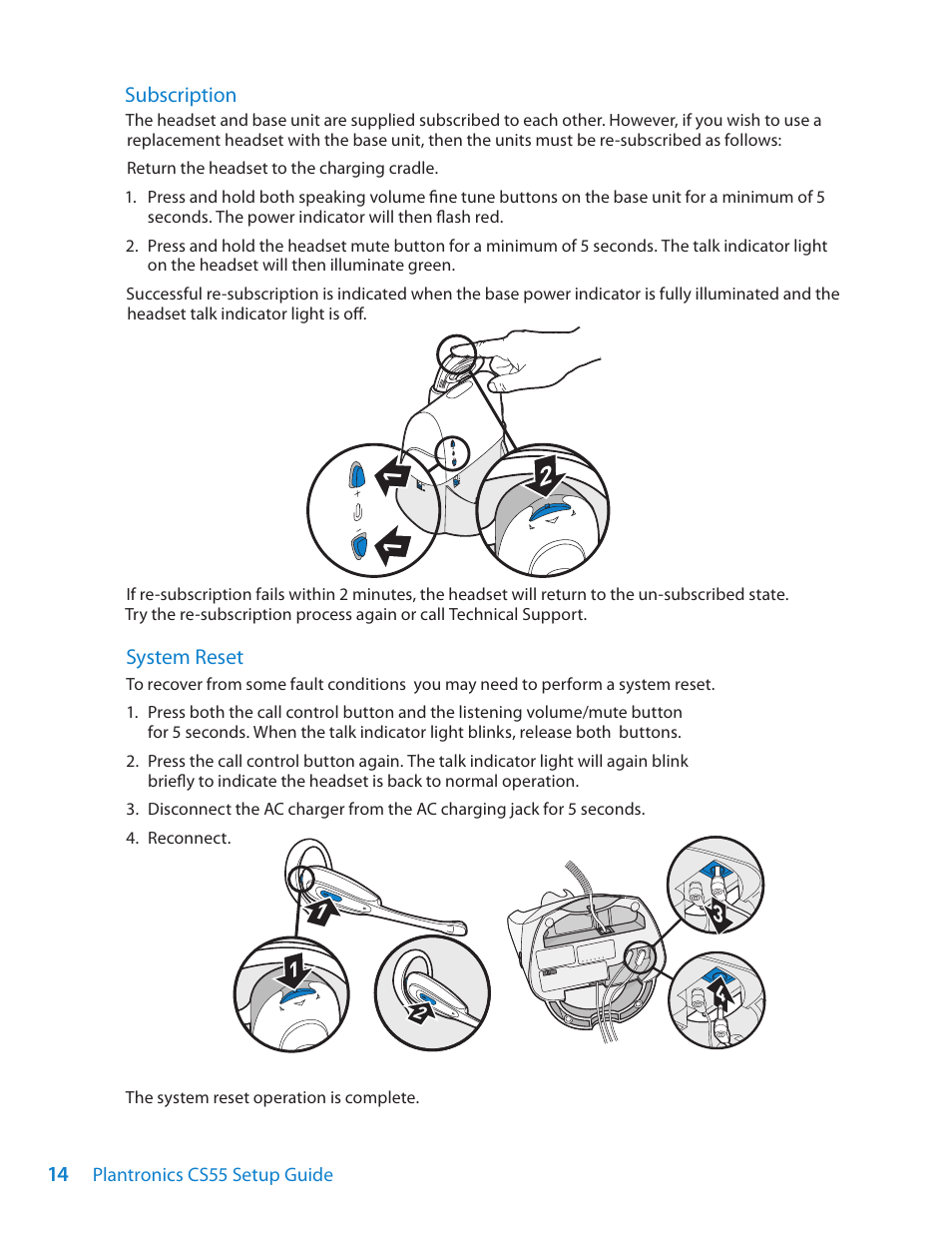 Plantronics CS55 Series User Manual | Page 14 / 16