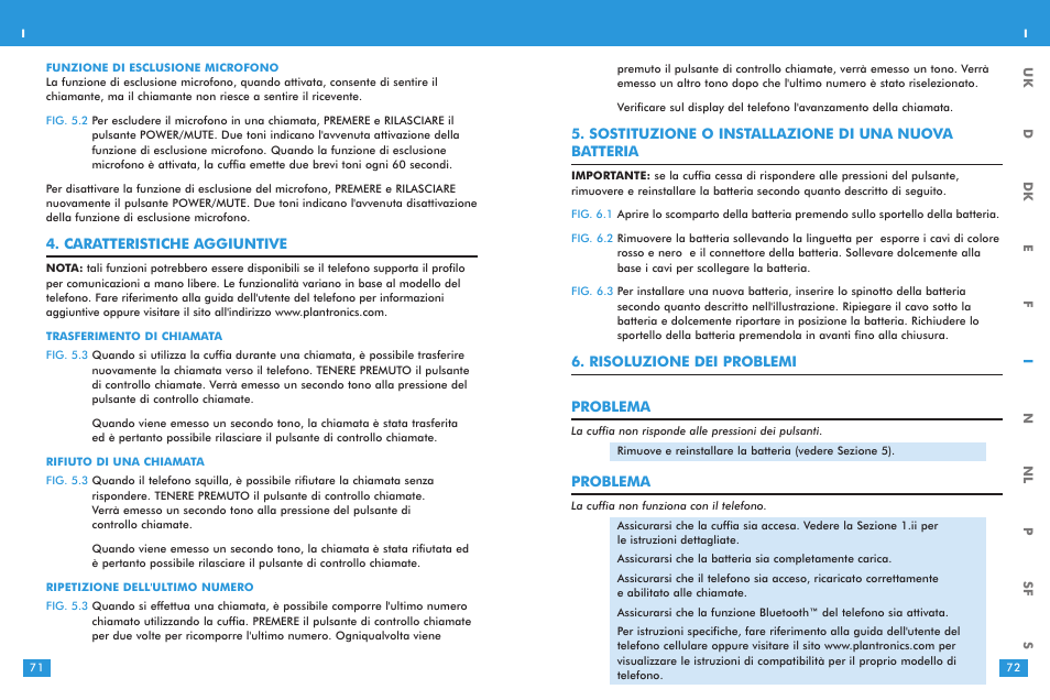 Plantronics M 3000 User Manual | Page 36 / 69