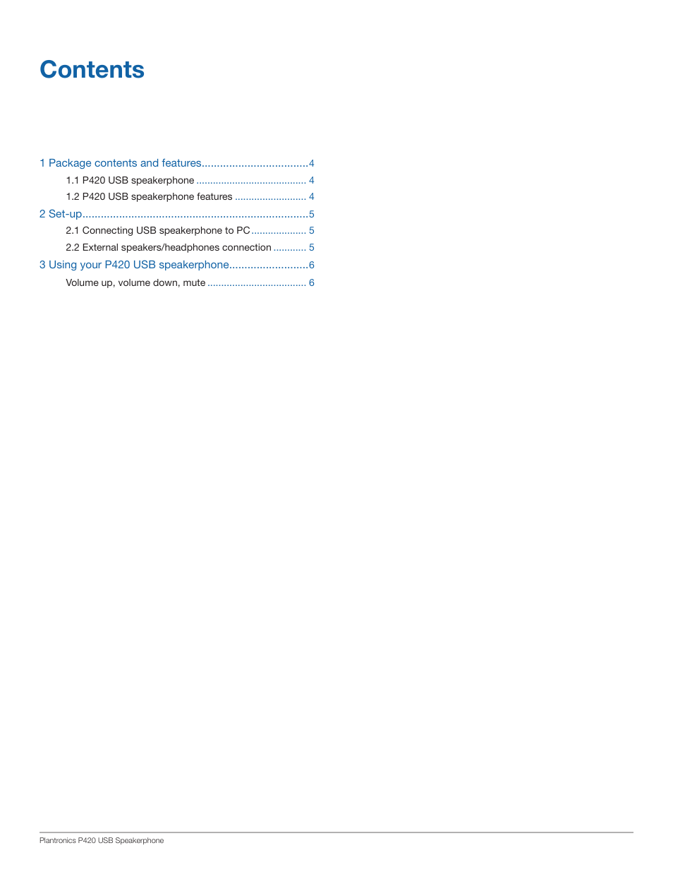 Plantronics P420 User Manual | Page 3 / 7