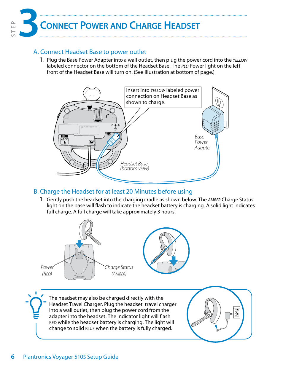 Onnect, Ower, Harge | Eadset | Plantronics Voyager 510S User Manual | Page 6 / 20