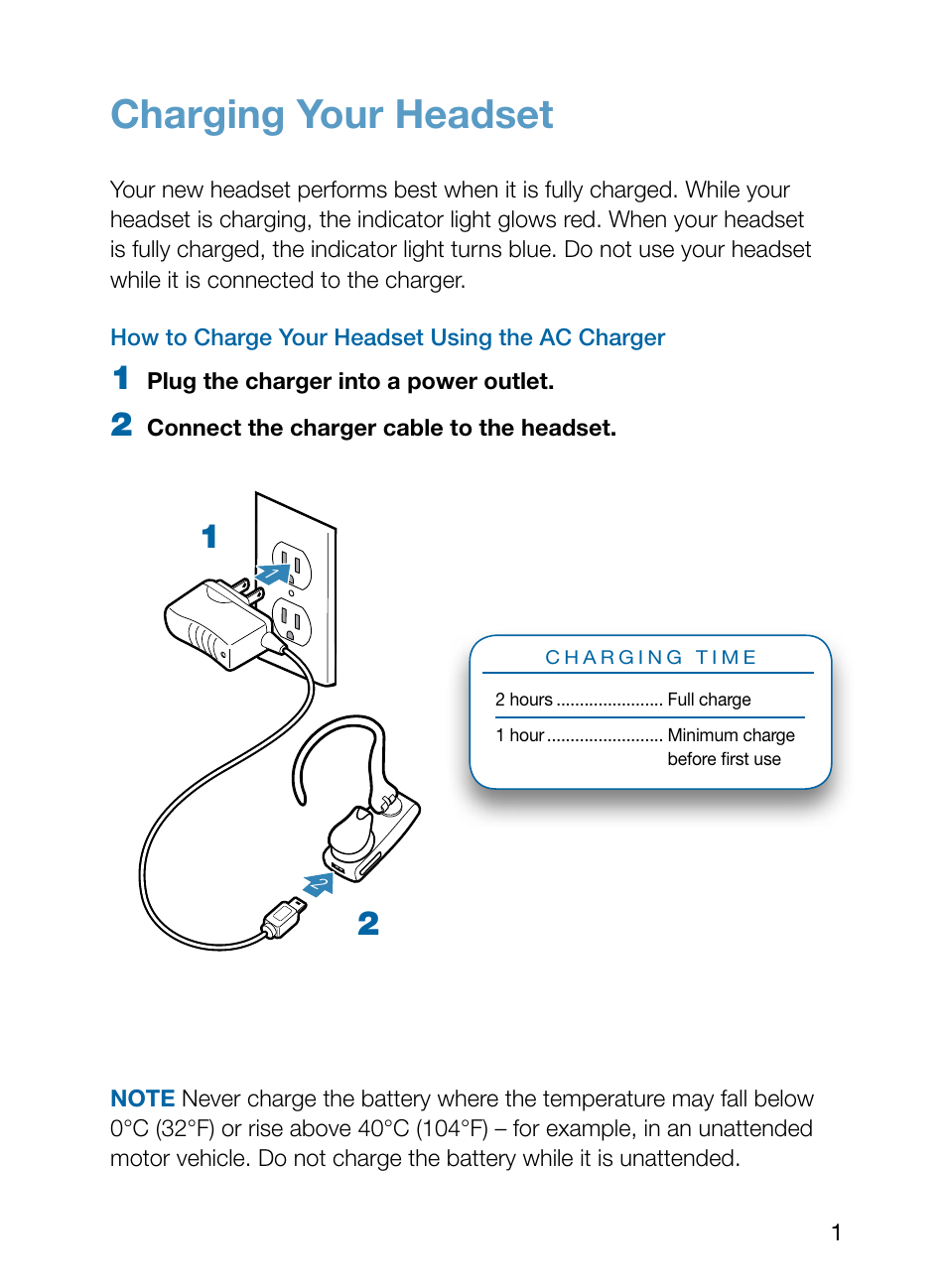 Charging your headset | Plantronics 395 User Manual | Page 5 / 16