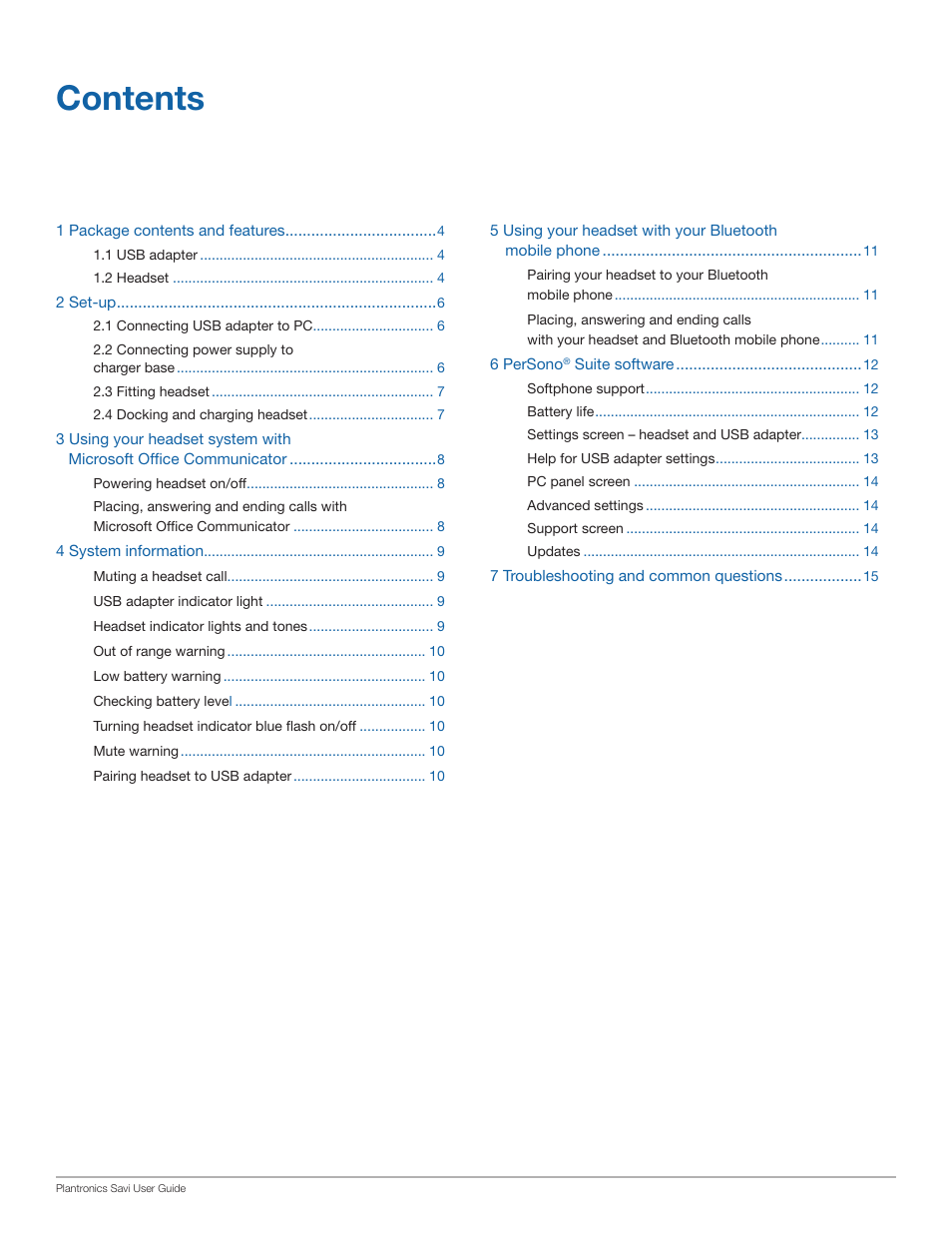 Plantronics WG101/B User Manual | Page 3 / 17