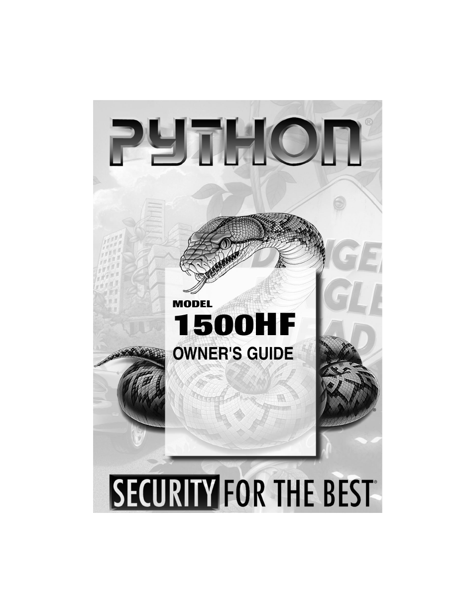 Python 1500HF User Manual | 20 pages