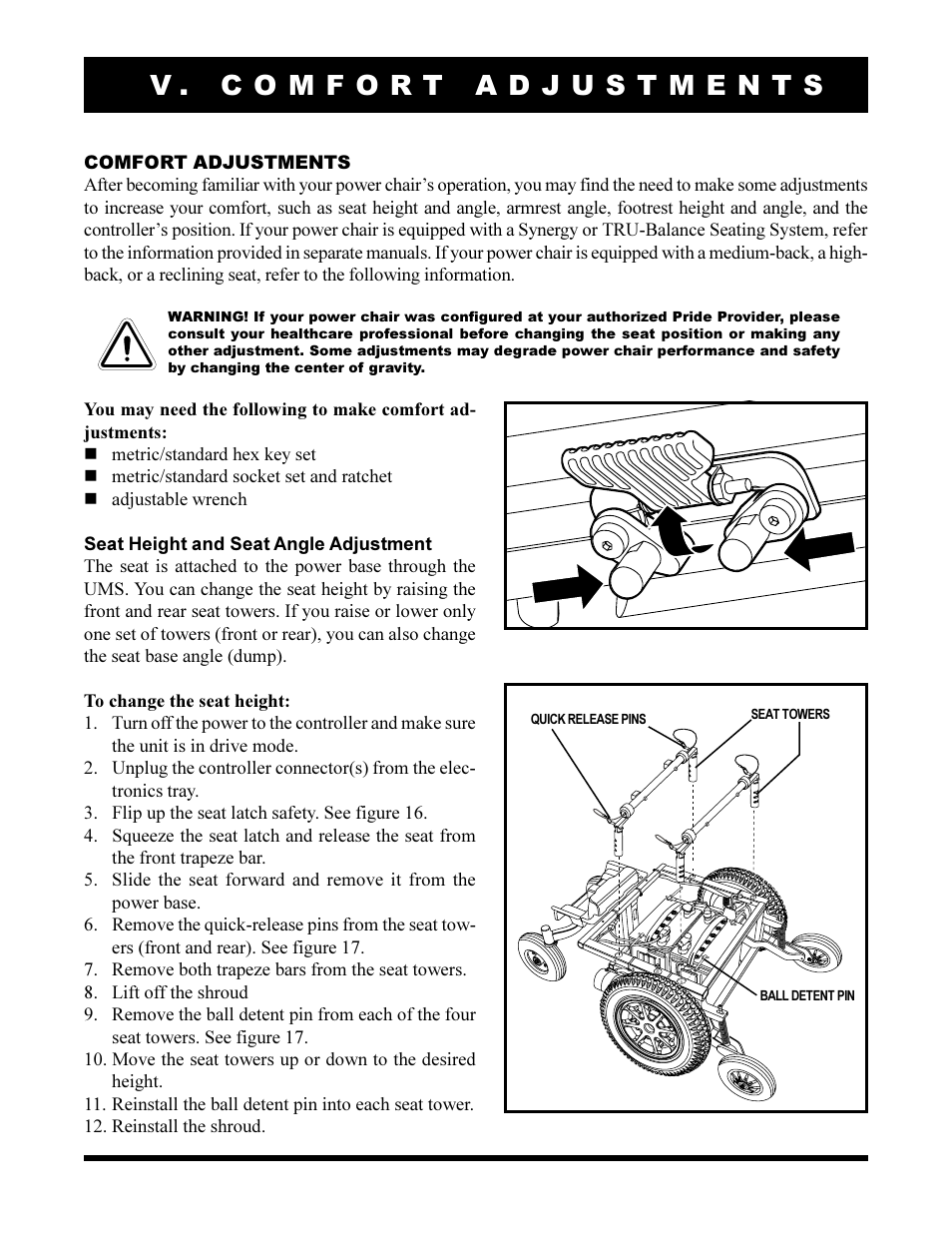 Pride Mobility Jazzy 1170XL User Manual | Page 22 / 52