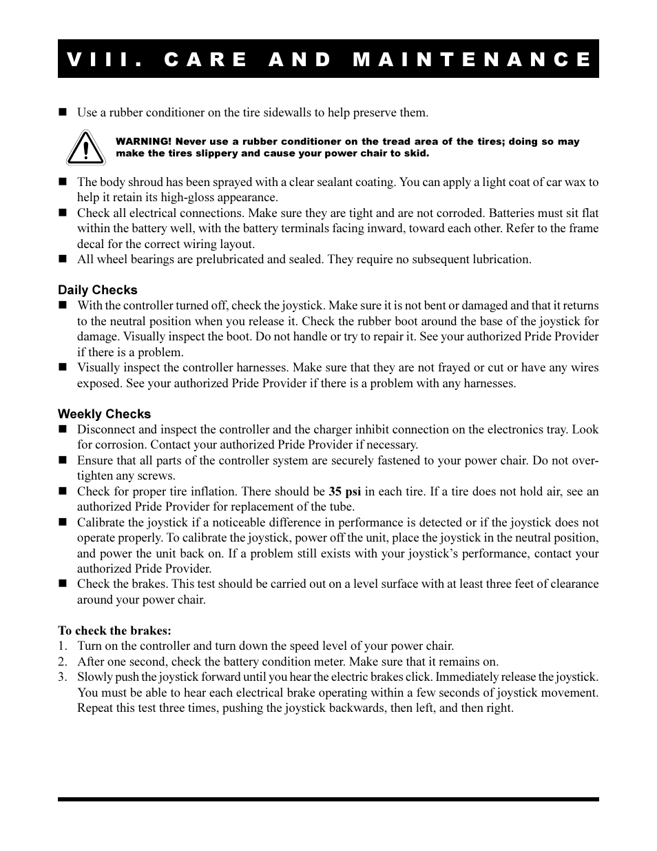 Pride Mobility Jazzy 1170XL User Manual | Page 46 / 52