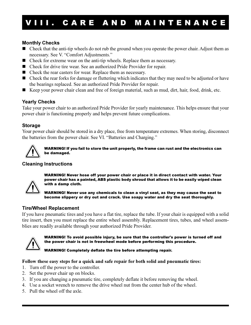 Pride Mobility Jazzy 1170XL User Manual | Page 47 / 52