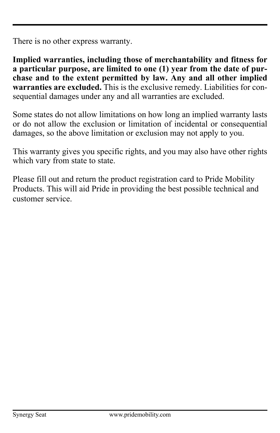 Pride Mobility ACN# 088 609 661 User Manual | Page 40 / 44