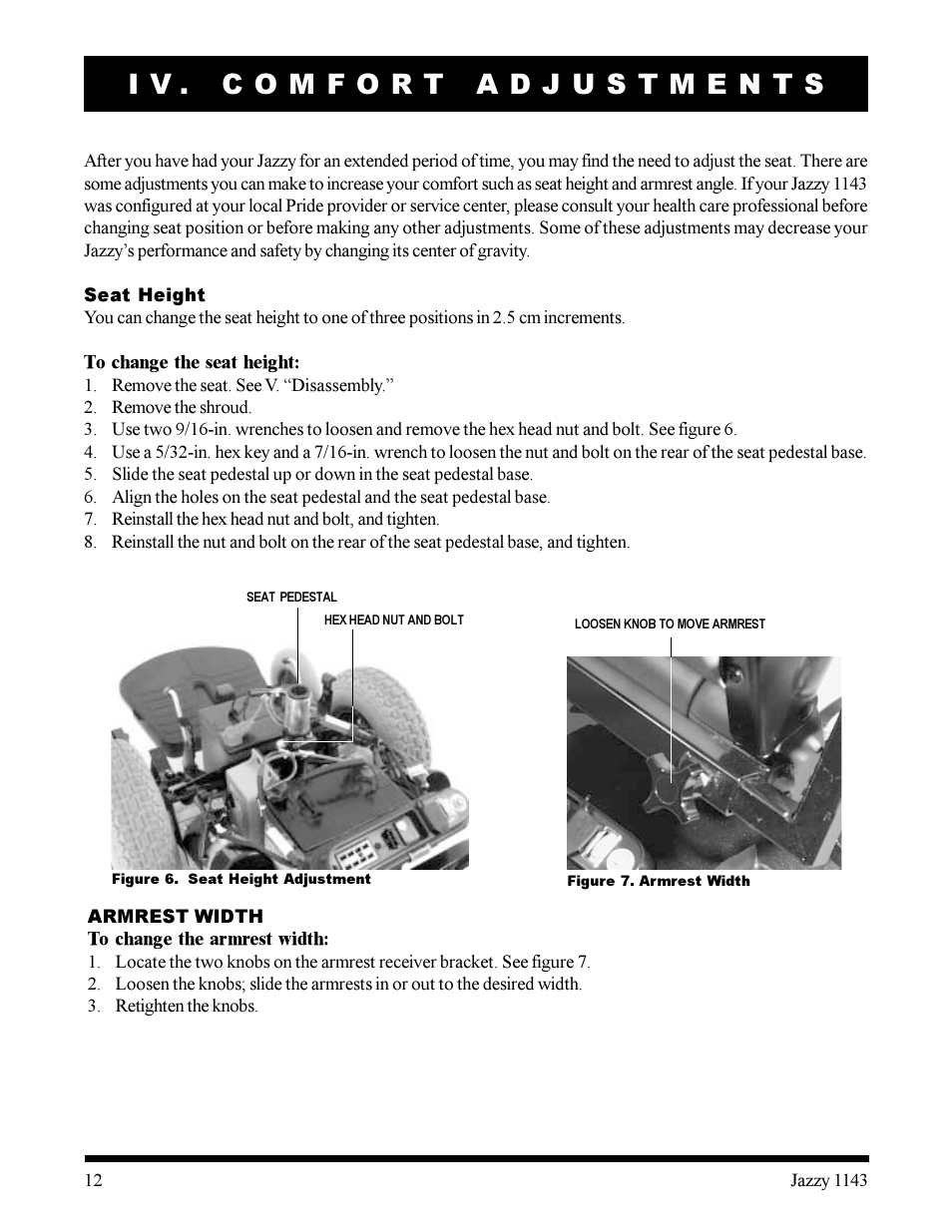 Pride Mobility Jazzy 1143 User Manual | Page 12 / 34