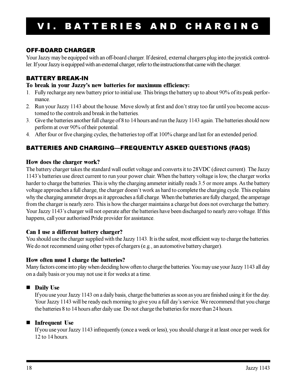 Pride Mobility Jazzy 1143 User Manual | Page 18 / 34