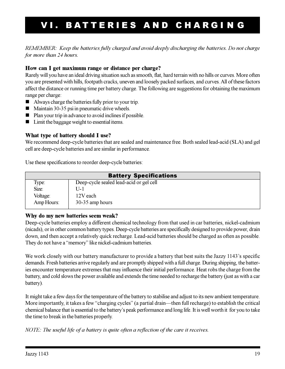 Pride Mobility Jazzy 1143 User Manual | Page 19 / 34