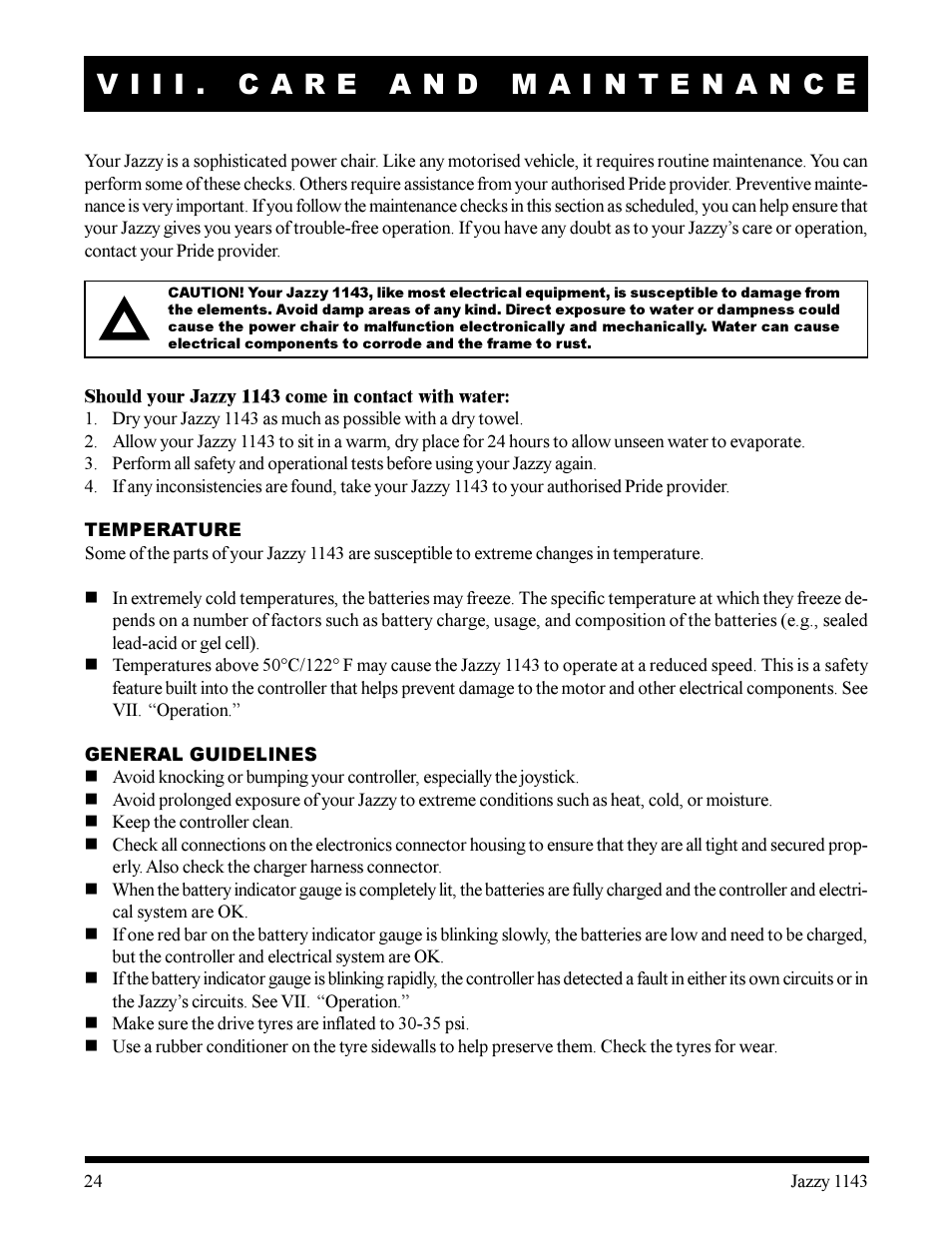 Pride Mobility Jazzy 1143 User Manual | Page 24 / 34