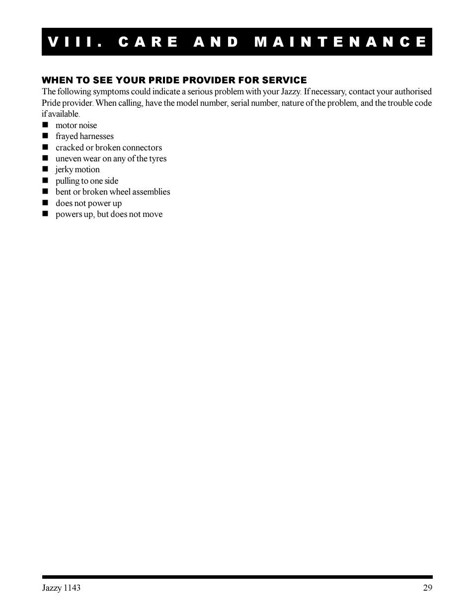 Pride Mobility Jazzy 1143 User Manual | Page 29 / 34