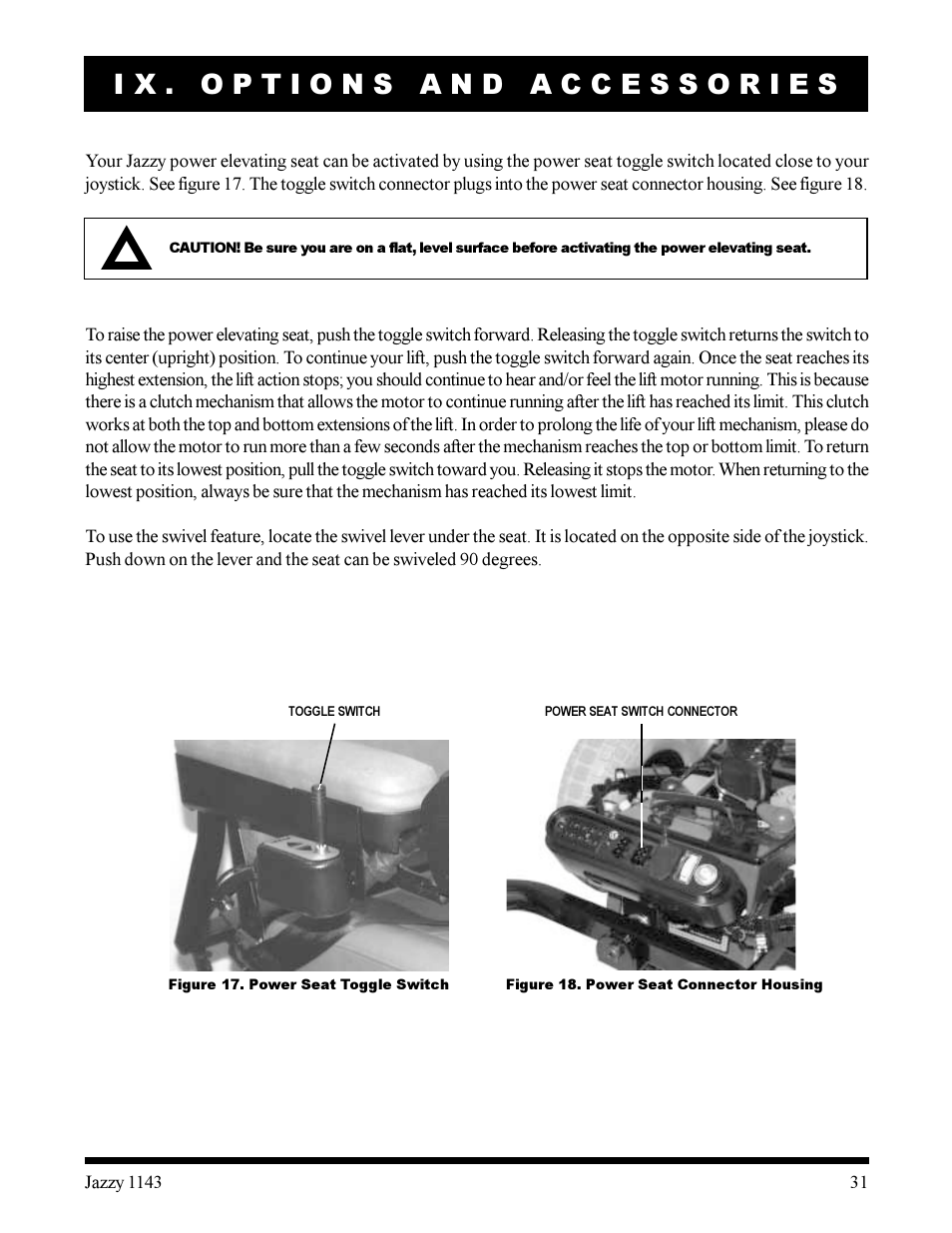 Pride Mobility Jazzy 1143 User Manual | Page 31 / 34