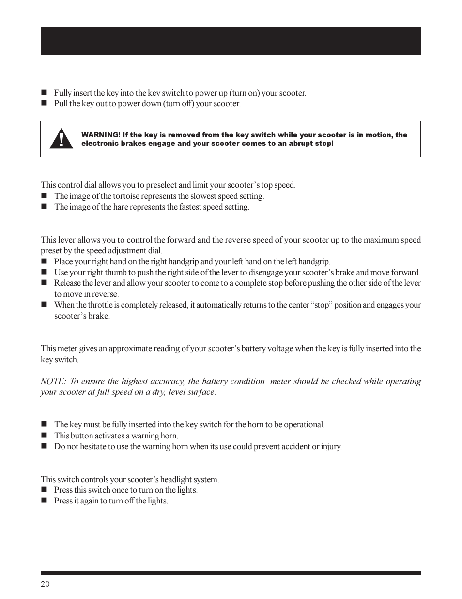 Pride Mobility SC155 User Manual | Page 20 / 39