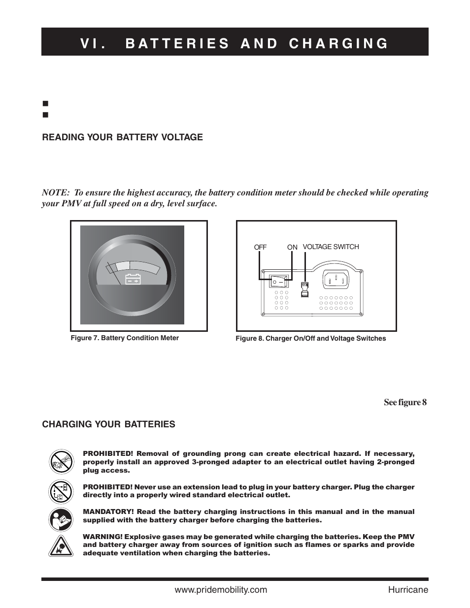 Pride Mobility Hurricane PMV User Manual | Page 24 / 44