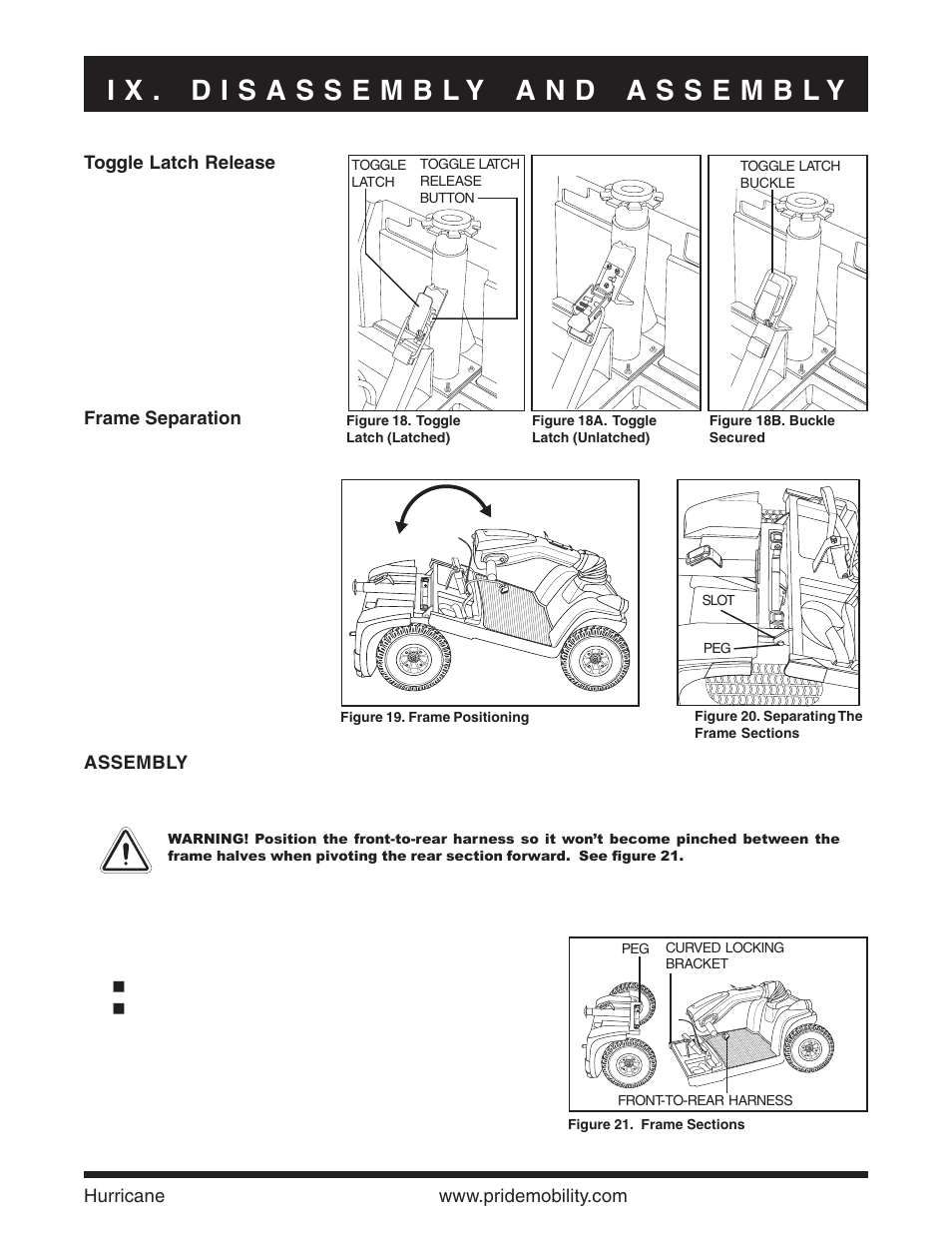 Pride Mobility Hurricane PMV User Manual | Page 35 / 44