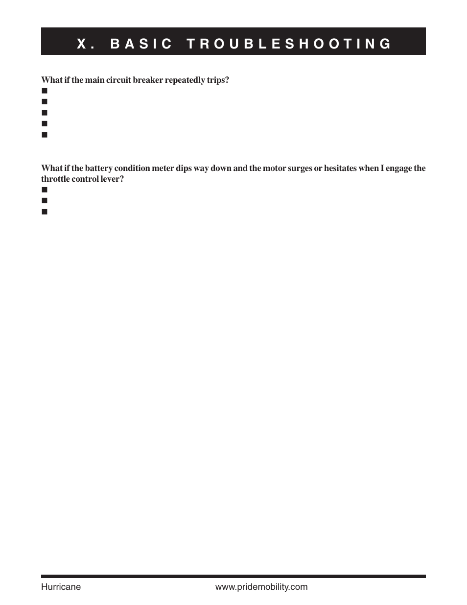 Pride Mobility Hurricane PMV User Manual | Page 37 / 44