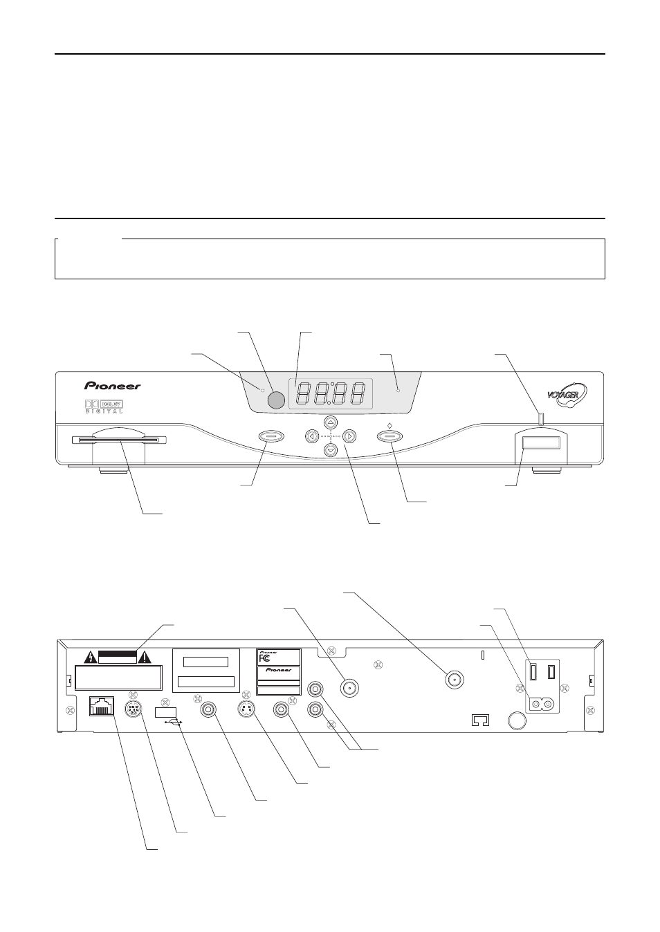 About this manual, Bd-v1000 diagram, Introduction | Rear panel front panel focus of this manual | Pioneer Industrial BD-V1000 Series User Manual | Page 4 / 8