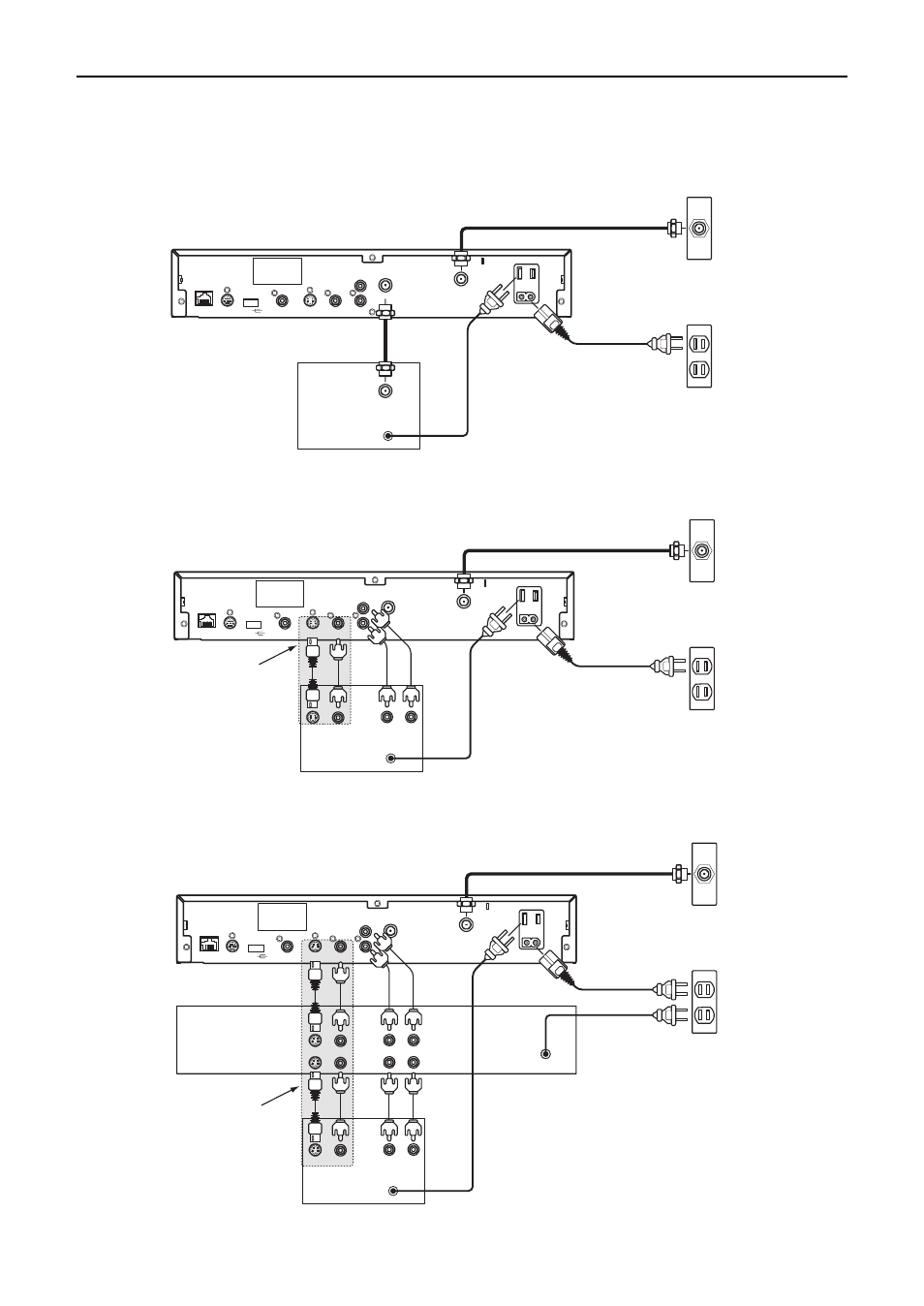 Connections, Bd-v1000 connections, A/v or audio/video input | On both your tv and vcr, Bd-v1000 home terminal tv set, Bd-v1000 home terminal tv set vcr | Pioneer Industrial BD-V1000 Series User Manual | Page 6 / 8