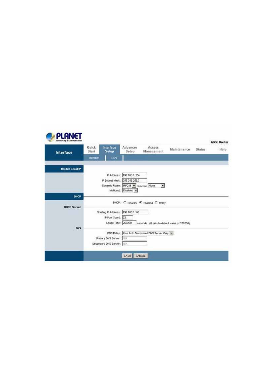 1 lan configuration, 1 ip filtering | Planet Technology ADSL 2/2+ Router ADE-3410 User Manual | Page 38 / 55