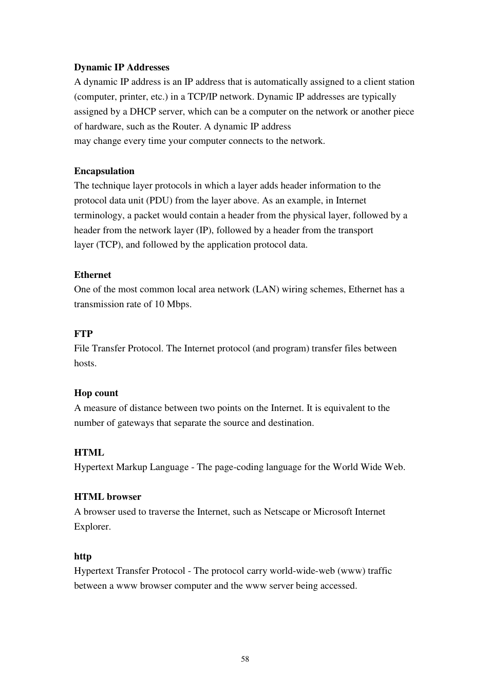 Planet Technology 802.11g Wireless ADSL 2/2+ Router ADW-4401A/Bv2 User Manual | Page 58 / 63